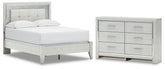 Best Deals Furniture - Ashley Furniture - Zyniden Full Panel Bed and Dresser - Full Panel Bed and Dresser - B2114B27